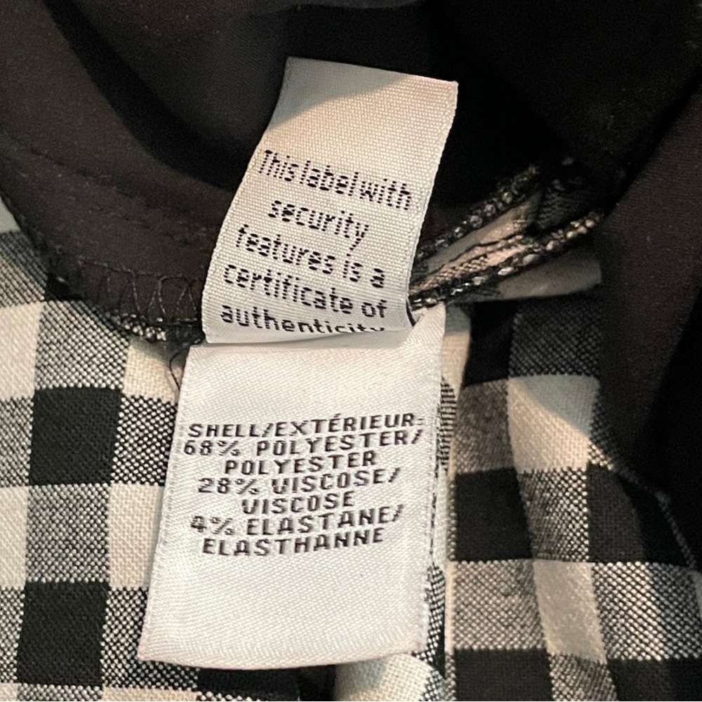 NWOT Diane von Furstenberg Genesis Gingham Pants Women’s Size 0 - Picture 13 of 15